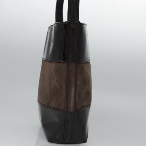 GUCCI Shoulder Bag Suede Leather Brown Dark Silver 000 1013 000 1013 - Picture 5 of 13